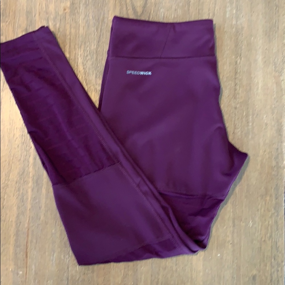 Reebok athletic leggings activewear sz M speedwick